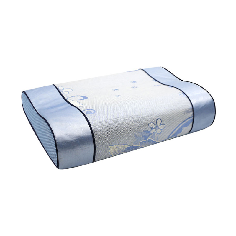 Amazon Hot Sale Chinoiserie Ice selyem párnahuzat Ergonomikus Állítható dekoratív memóriahabos nyakpárna alváshoz